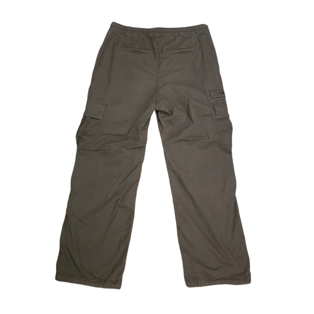 Hollister Adjustable Rise Parachute Baggy Green Cargo Utility Pants Medium - Picture 2 of 6